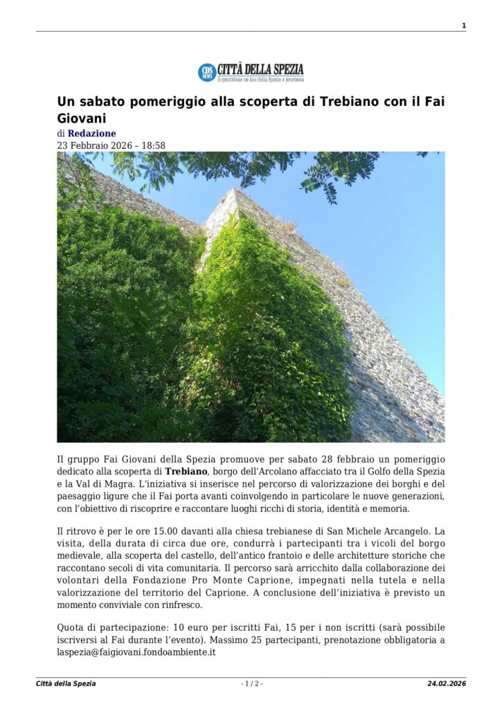 un sabato pomeriggio alla scoperta di trebiano con il fai giovani page 0001